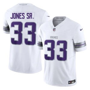 #33 Player Men The Vikes Aaron Jones Sr. White Alternate Jerseys 675608-751