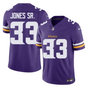 #33 Player The Purple Aaron Jones Sr. Purple Men Jersey 843204-147