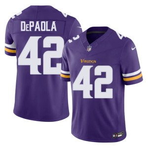 #42 Men Purple NFL MIN Vikings Andrew DePaola Jersey 451946-688