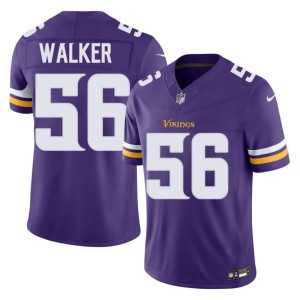 #56 Arden Walker Purple MIN Vikings Game Men's Jersey 443751-762