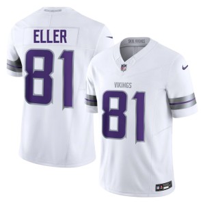 #81 Official Men's White Vikings Nation Carl Eller Alternate Jerseys 254099-916