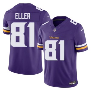 #81 Men's Embroidery Carl Eller Purple Vikings Nation Jerseys 313263-659