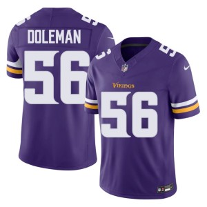 #56 Minnesota Purple Game Men's Chris Doleman Jerseys 913483-757