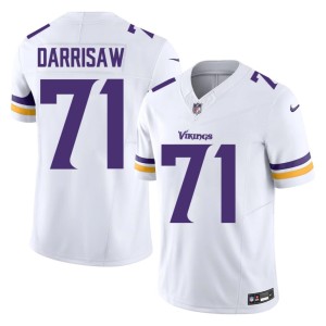 #71 NIL Christian Darrisaw Purple Pride Men's White Jerseys 776592-874