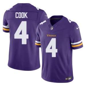 #4 Men Stitched Dalvin Cook Minnesota Vikings Purple Jersey 601698-542