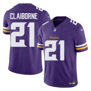 #21 Men Demond Claiborne Purple MIN Vikings 2026-27 Jerseys 303260-552