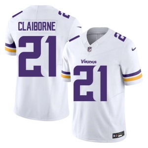 #21 Official Minnesota Demond Claiborne Mens White Jersey 936681-430