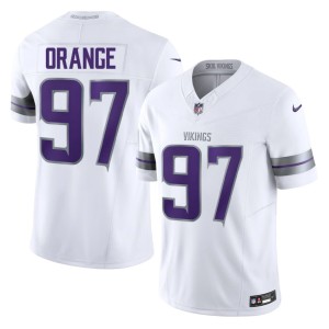 #97 Alternate NFL Domonique Orange Men Vikings Nation White Jersey 573465-332