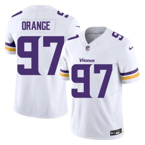 #97 The Purple Domonique Orange Official Men White Jerseys 785786-466