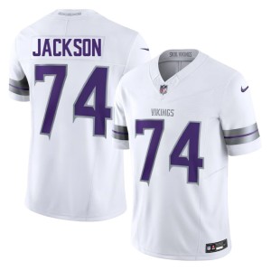 #74 Vikings Nation Player Alternate Men's Donovan Jackson White Jerseys 567765-328