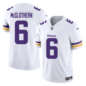 #6 Men's White The Purple Player Dwight McGlothern Jerseys 549376-799