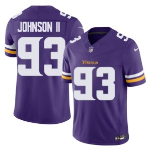 #93 Limited Men Purple Eric Johnson II Vikings Nation Jersey 925553-286