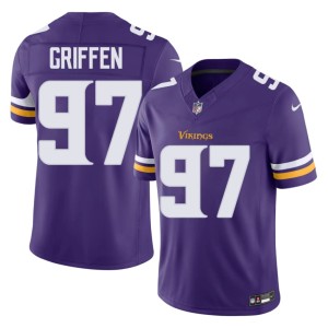 #97 Embroidery Everson Griffen Purple Men Vikings Jersey 146673-745