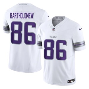 #86 NIL White The Purple Men's Alternate Gavin Bartholomew Jersey 304595-487