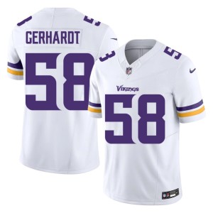 #58 The Vikes White Stitched Men Gavin Gerhardt Jersey 176314-121