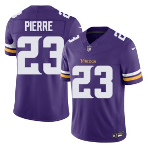 #23 Men's James Pierre Replica The Purple and Gold Purple Jersey 140521-408