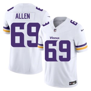 #69 Jared Allen Mens Vikings White Stitched Jerseys 920898-726