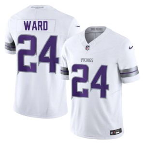 #24 Men's Game White Vikings Nation Alternate Jay Ward Jersey 176973-496