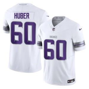 #60 White Purple Pride Game Joe Huber Alternate Men's Jerseys 292689-464