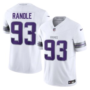 #93 Alternate White Men Replica Vikings Nation John Randle Jerseys 555339-790