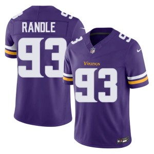 #93 Purple Stitched Minnesota Mens John Randle Jersey 605912-568