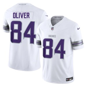 #84 White Josh Oliver The Vikes NIL Alternate Mens Jersey 871392-656