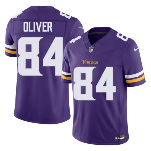 #84 Purple Josh Oliver Player Men The Purple and Gold Jerseys 699289-452