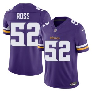 #52 Mens MIN Purple Josh Ross NFL Jersey 324018-505