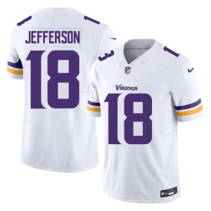 #18 Men's Vikings Nation Justin Jefferson White 2026 Jersey 607174-341