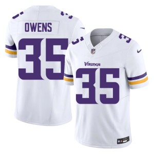 #35 Kejon Owens Mens Player MIN Vikings White Jersey 742891-846