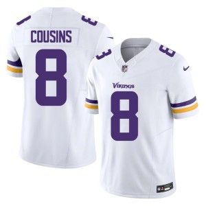 #8 Kirk Cousins Men Official White The Purple and Gold Jersey 683064-662