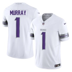#1 Men White Kyler Murray Embroidery Alternate Purple Pride Jersey 159767-881