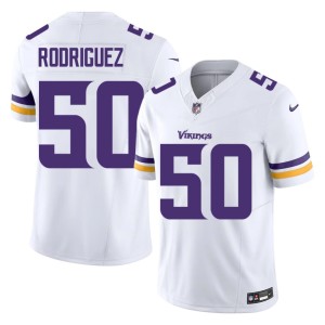 #50 Embroidery Purple Pride Levi Drake Rodriguez Men White Jerseys 612966-474