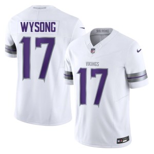 #17 Luke Wysong White Alternate Official Mens The Purple Jersey 995033-993