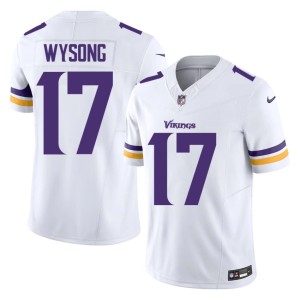 #17 Limited Luke Wysong Men White Vikings Nation Jersey 635487-657
