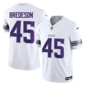 #45 Max Bredeson Minnesota Vikings Football White Alternate Mens Jersey 143872-362