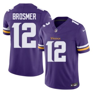#12 Purple Pride Stitched Max Brosmer Mens Purple Jersey 897810-854