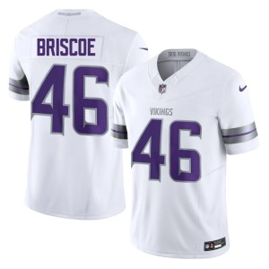 #46 Mens Michael Briscoe Purple Pride Alternate White 2026 Jersey 714074-224