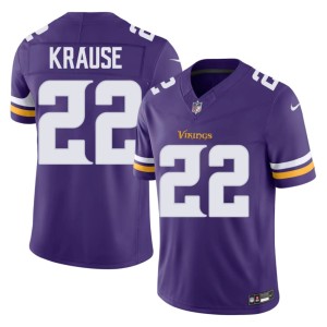 #22 Minnesota Paul Krause Mens Replica Purple Jersey 806871-876