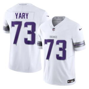 #73 Stitched Alternate Ron Yary Men's White Vikings Nation Jerseys 123968-516