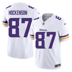 #87 White Football Men T.J. Hockenson The Purple and Gold Jersey 430609-271
