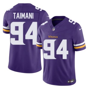 #94 Taki Taimani Embroidery Mens MIN Vikings Purple Jerseys 271764-470