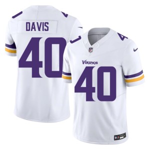 #40 The Vikes NFL Terrill Davis Mens White Jerseys 467921-964
