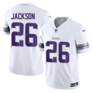 #26 White Theo Jackson MIN Embroidery Alternate Mens Jersey 417242-470