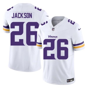 #26 2026 White Vikings Mens Theo Jackson Jerseys 861226-124