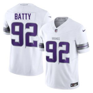 #92 White Alternate Football Men's Tyler Batty The Purple and Gold Jerseys 723341-916