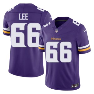 #66 Purple Men Replica The Purple and Gold Vershon Lee Jerseys 554433-466
