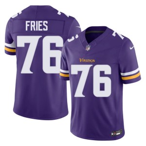 #76 Limited Vikings Men Purple Will Fries Jersey 927800-776