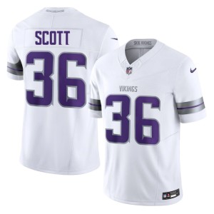 #36 Men's Vikings Official Alternate Zavier Scott White Jerseys 915947-417