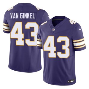#43 Men Purple Pride Throwback Andrew Van Ginkel Player Purple Jerseys 671041-415